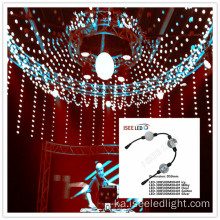 DMX VIDEO 3D LED BALL SPHERIN STRING ფარდა